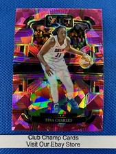 2024 #83 Tina Charles Panini Select WNBA Concourse Pink Ice Prizm Dream