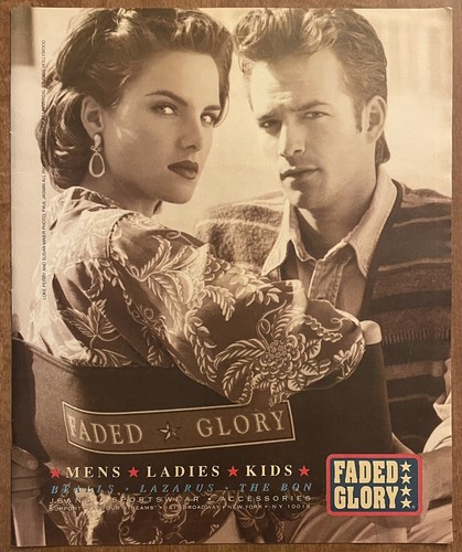 1993 Faded Glory Luke Perry Susan Miner 90210 Kleidung Mode 90er Jahre Druck Anzeige