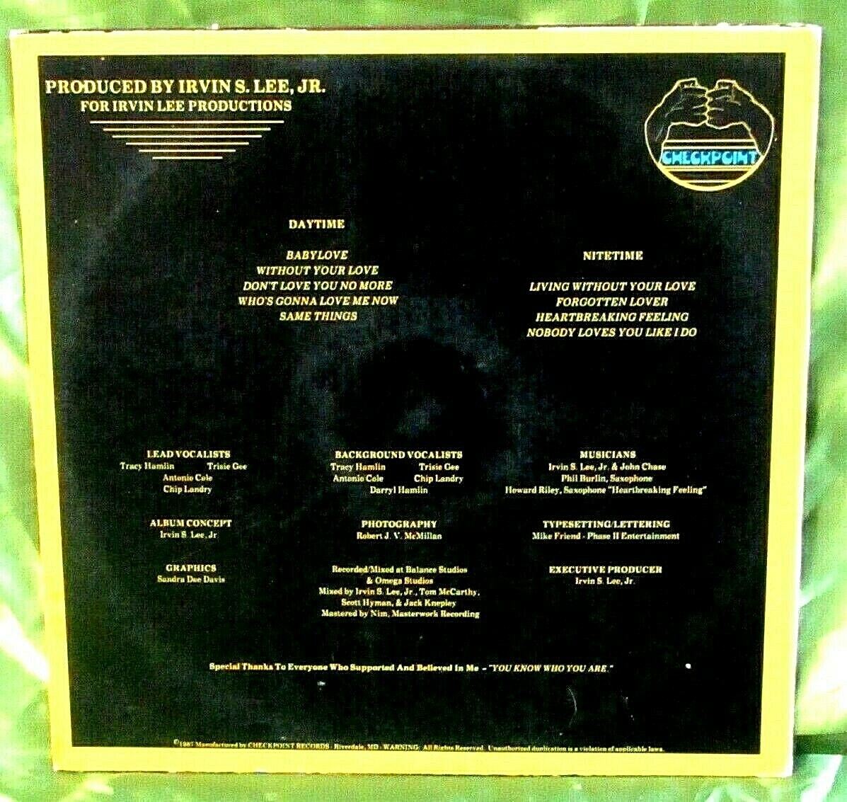 Rare 1987 Soul Funk LP: Irvin Lee Project - Irvin Lee