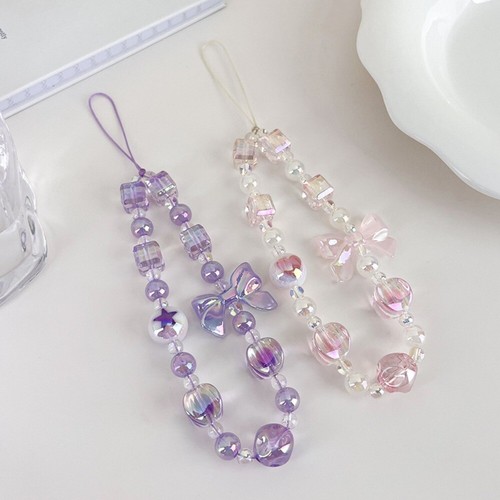 Bow Sweet Bag Hangings Cute Mobile Phone Chain Anti-loss Lanyard Jewelry Women - Photo 5 sur 12