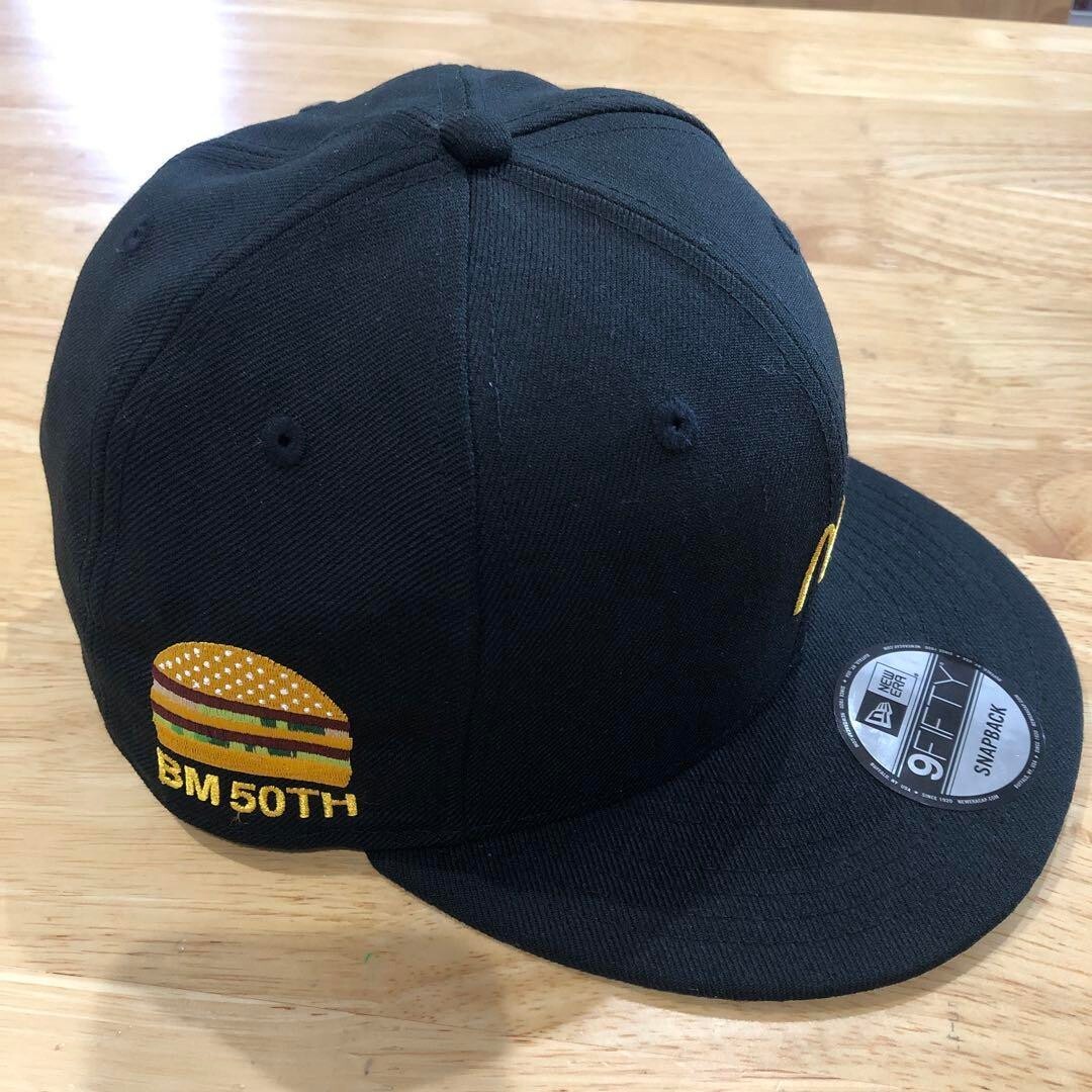 McDonald's collab Baseball Cap Hat Big Mac 50th Anniversary