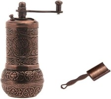Acar Turkish Pepper Mill, Black Peppercorn Grinder With Measuring Spoon