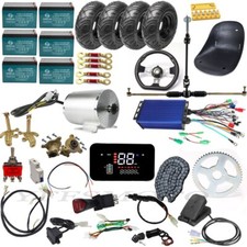 72V 3000W Brushless Motor Kit Tyre for Scooter ATV GoKart Golf Cart E-bike Drift