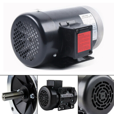 2HP 3 PH Electric Motor Three Phase 56C Frame TEFC 208-230/460V 3 Phase 3450 RPM