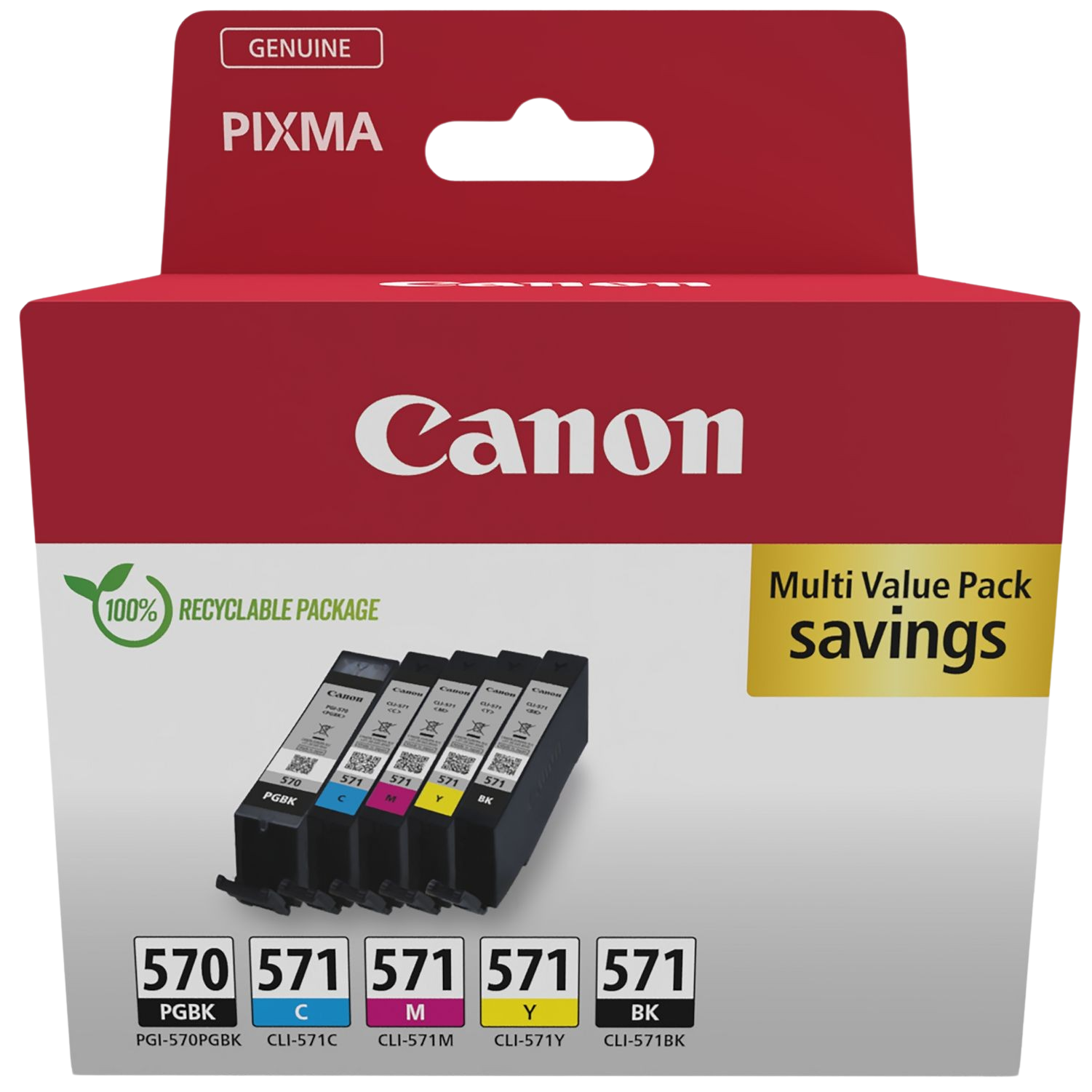 Canon PGI-570CLI-571 InkJet Cartridge CyanMagentaYellow 7ml Black - Image 18