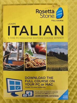 Rosetta Stone - Italian Full Course - Brand New | eBay