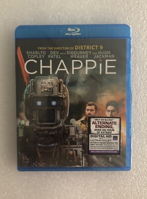 CHAPPIE Blu Ray Disc Mastered in 4K NEW / SEALED Alternate Ending Hour + Extras!