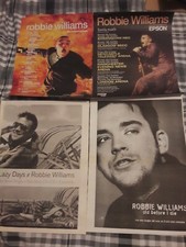 ROBBIE WILLIAMS magazine advert / small poster LIVE 1999 2000 LAZY DAYS takethat