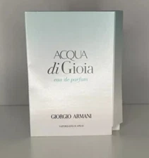 Giorgio Armani Acqua Di Gioia Eau de Parfum EDP Sample Spray Vial 0.04 oz/1.2 ml