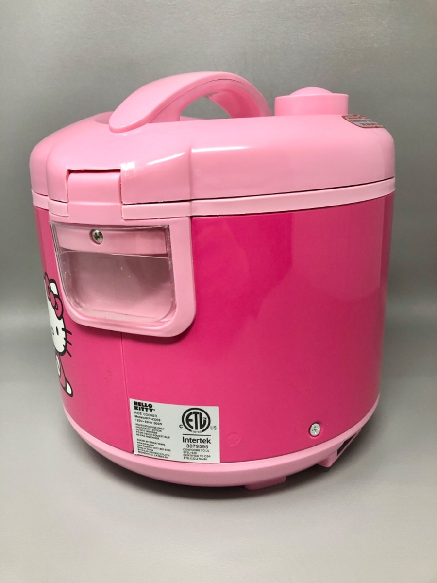 Hello Kitty Kitchen Rice Cooker Pink White Sakar Sanrio Excellent