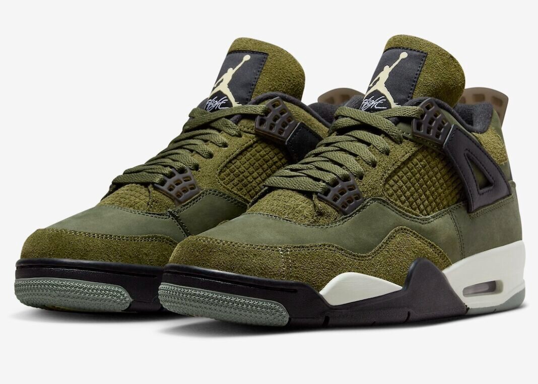 Nike Air Jordan 4 Retro SE Craft Medium Olive Size 12.5 Nike Air Jordan 4 Retro SE Craft Medium Olive Size 12.5