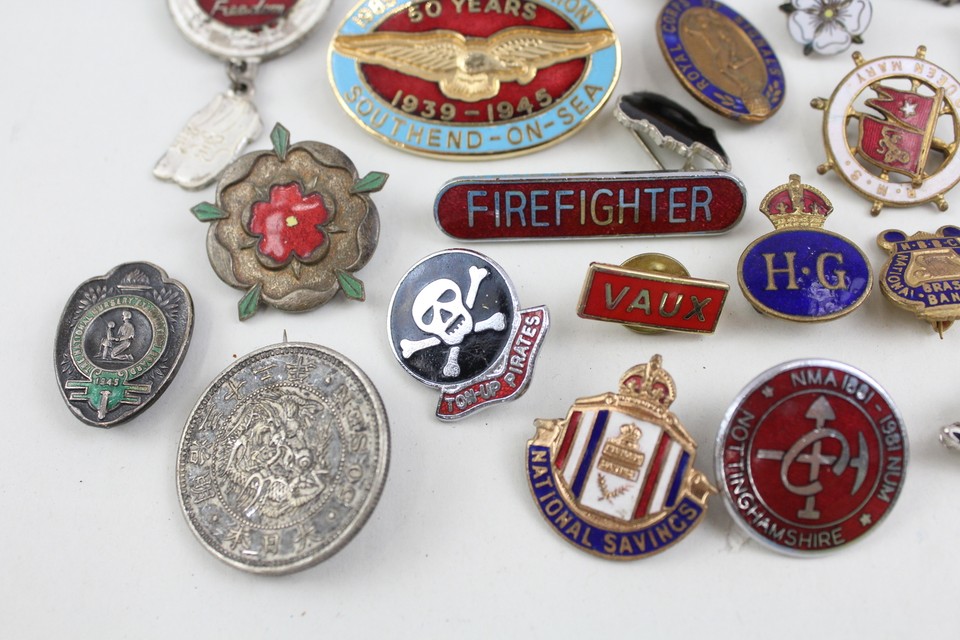 Assorted Enamel Pin Badges Inc Clarkes Shoes Royal Signals NUM Designs