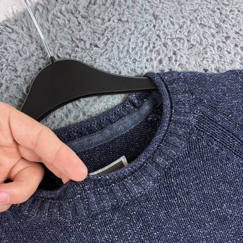 Fat Face Jumper Men Small Blue Fisherman Mock Roll Neck 100% Cotton Logo Sweater - 第 3/9 張圖片