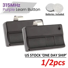 2 Remote For Chamberlain Liftmaster Garage Door Opener Part Purple Learn Button