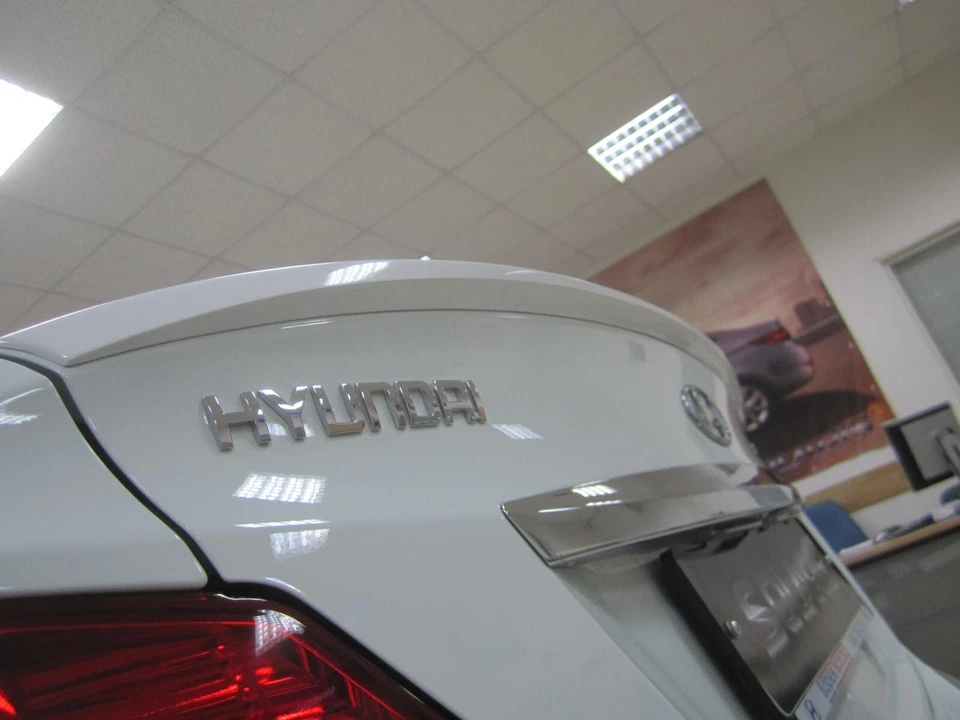 for hyundai accent solaris lip spoiler ducktail trunk wing 2010-2016 Foto 4 de 4