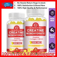 Creatine Monohydrate Gummies for Men & Women 180 CT -  for Muscle Support