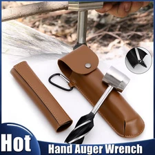 Survival Tools Camping Bushcraft Hand Auger Wrench Scotch Eye Drill Bit Outdoor