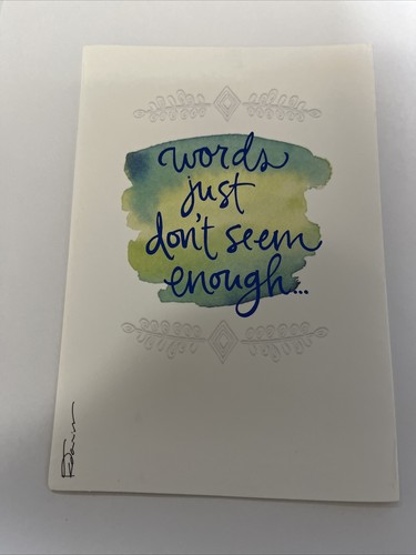 Belle carte de sympathie sincère American Greetings valeur au détail 3,69 $