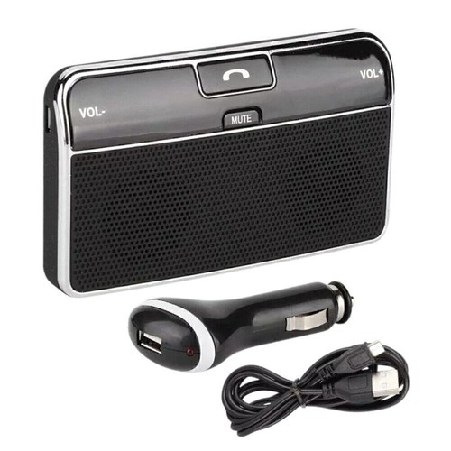 Auto Wireless Handsfree Speaker Phone MP3 Kit Sun Visor Clip Drive Car - Zdjęcie 2 z 10