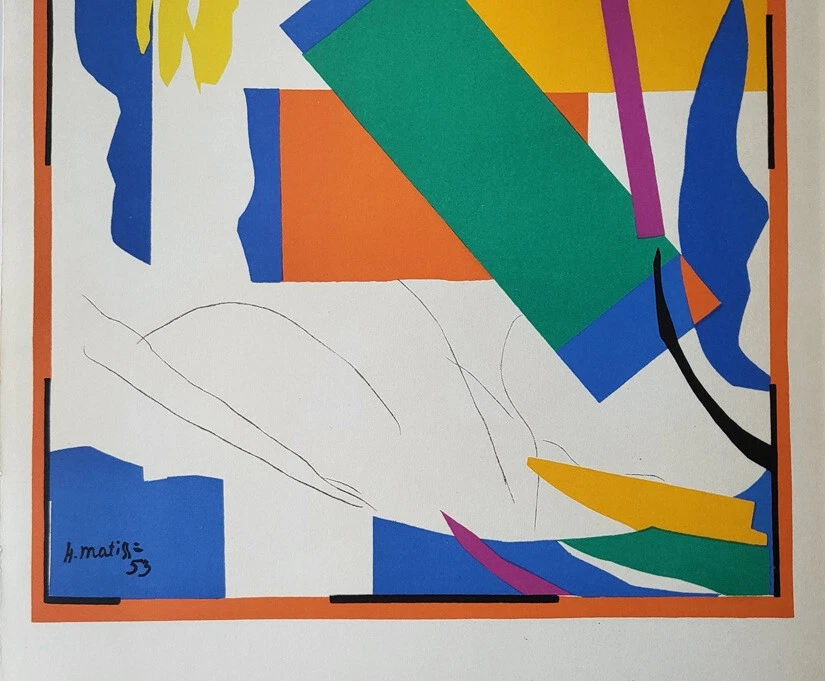 Litografía Original Henri Matisse "Souvenir D'oceanie" Edición Limitada.  Mourlot 1958 Foto 3 de 4