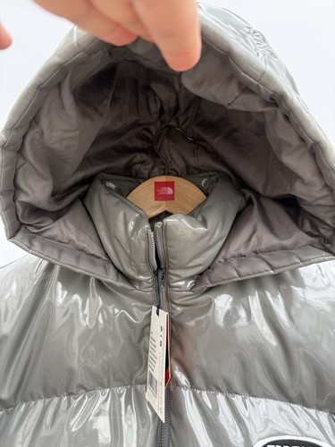 Ellesse Petulia Cropped Puffer Jacket Winter Grey Womens Relaxed Fit Size UK 8 - Picture 9 of 16