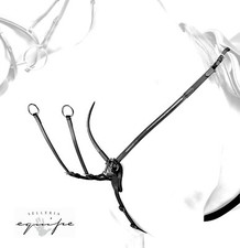 EQUIPE Leather &ldquo;Y&rdquo; Elastic Bib with Steel Clincher and Martingale