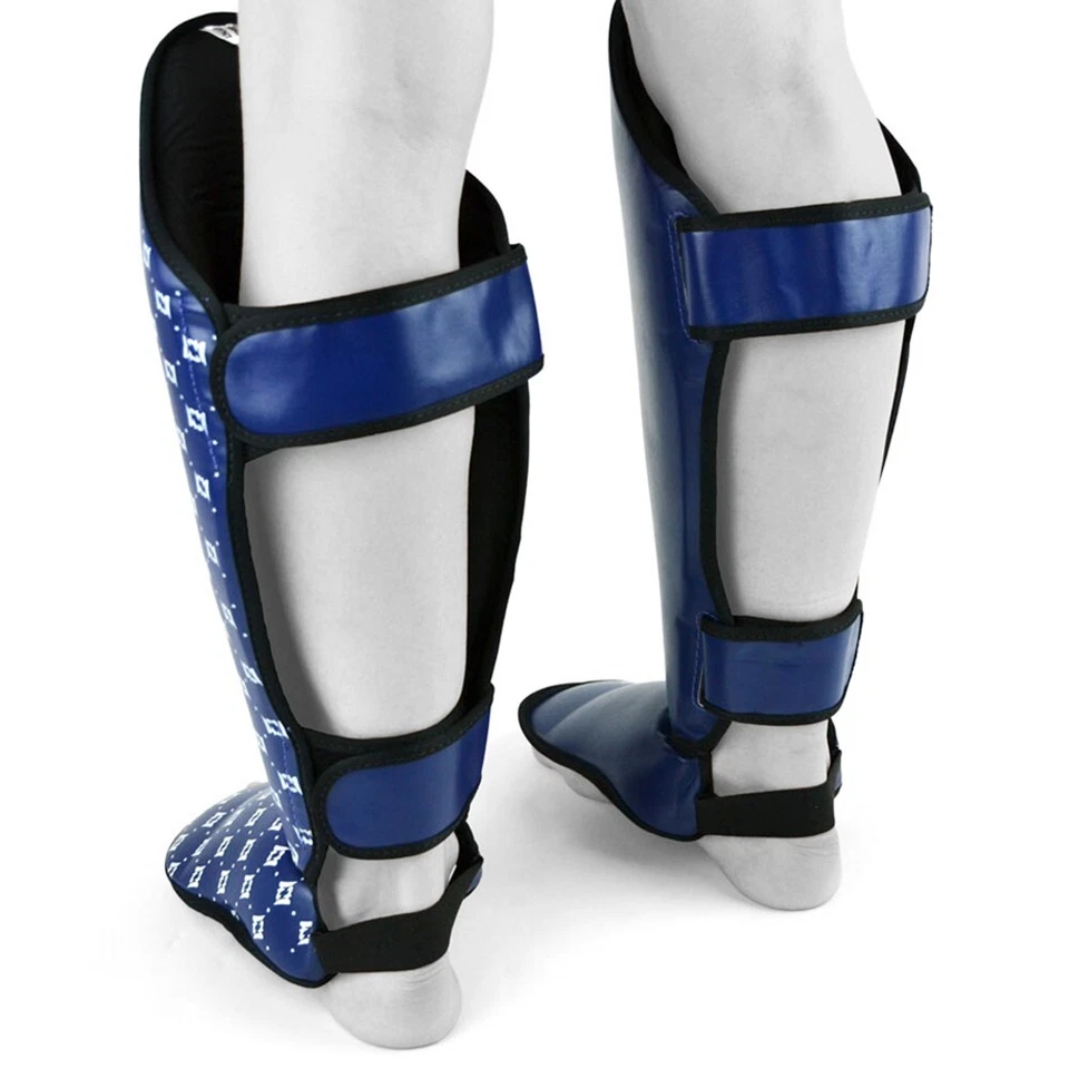 Fairtex SP5 голени предохранители муай тайский бокс MMA кикбоксинг синий корабли из США - Изображение 2 из 4