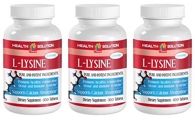 Immune System Booster - L-LYSINE 1000MG - Cholesterol LDL controller  Tablets 3B