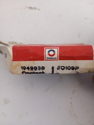 Vtg NOS Chevy GMC Delco Remy Ignition Contact D109P 1949838 for  