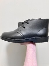 Black leather Clarks Originals lace Desert Boots 4 / 37