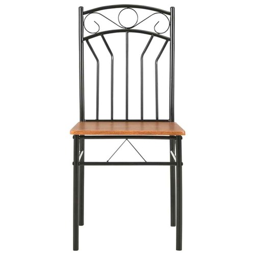 vidaXL Dining Chairs 6 pcs Brown MDF - Picture 3 of 9