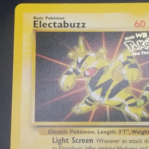 Electabuzz Black Star Promo #2 1999 - WB The First Movie Pokemon Card - NM - Picture 2 of 10