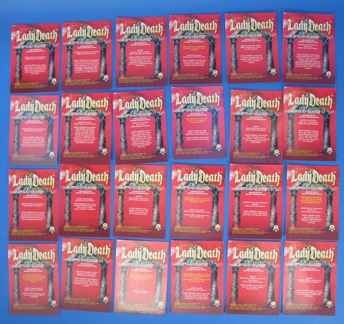 1994 Lady Death Chromium Complete Trading Card Set #1-100 Krome Chaos Comics - Picture 7 of 12