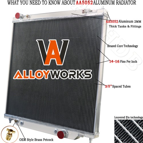 3 Row Aluminum Radiator for 2005-2007 Ford F250 F350 F450 F550 Super ...