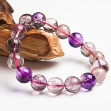 Natural  Super Rare Seven   Lepidocrocite Melody Stone Beads Bracelet 12mm AAAA