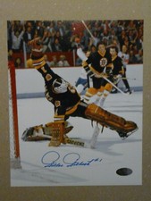 Gilles Gilbert Boston Bruins Goalie Great signed 8x10 photo  coa/hologram