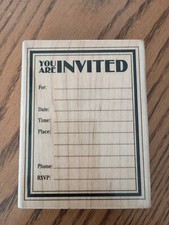 You Are Invited Invitation Stamp By Stampabilities
