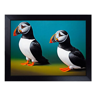 Puffin Birds Vol.1 Lap Tray Cushioned Bean Bag Padded TV Dinner Breakfast Desk