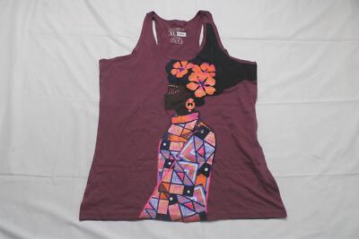 Izzy & Liv Women's Scoop Neck Bold and Beautiful Tank Top JL3 Purple Size XL