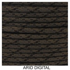 Arid Digital Paracord 50 Foot 550 lb 7 Strand Camping Survival Kit Rope Cord