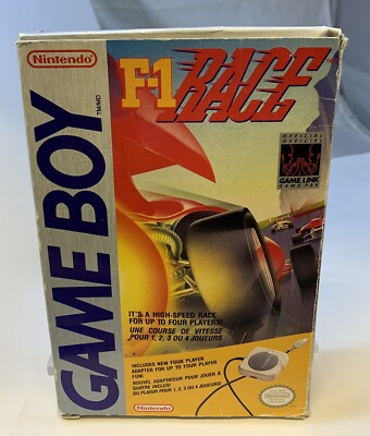 F-1 Race Nintendo Game Boy Complete with 4 Player Adapter - Not Mint