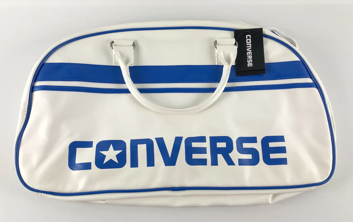 Døds kæbe krave straf Converse Fast Break Duffel Gym Bag - Retro Style - White Blue -  Polyurethane | eBay