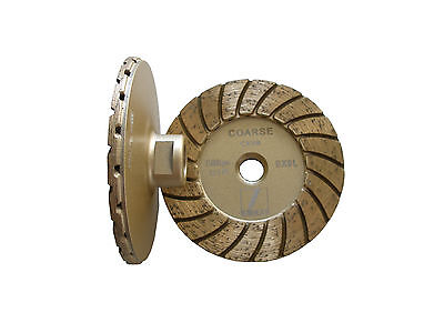 -- excellent balance coarse aggressive 5" Disco turbo diamond cup wheel/wheels