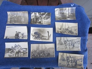 LOT OF 10 PRE WW1  (LATE 1900S) - PERSONAL  U.S. NAVY CREW PHOTOGRAPHS (1 DUP.)
