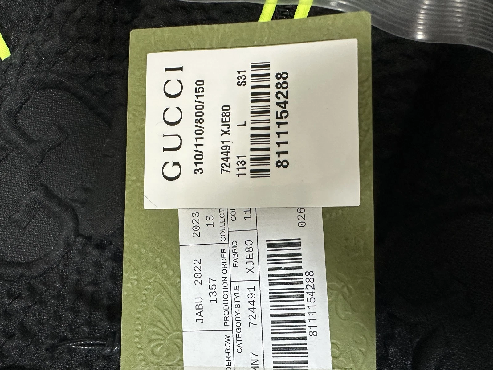 Giacca Gucci GG maglia elasticizzata neoprene zip 95 140035805