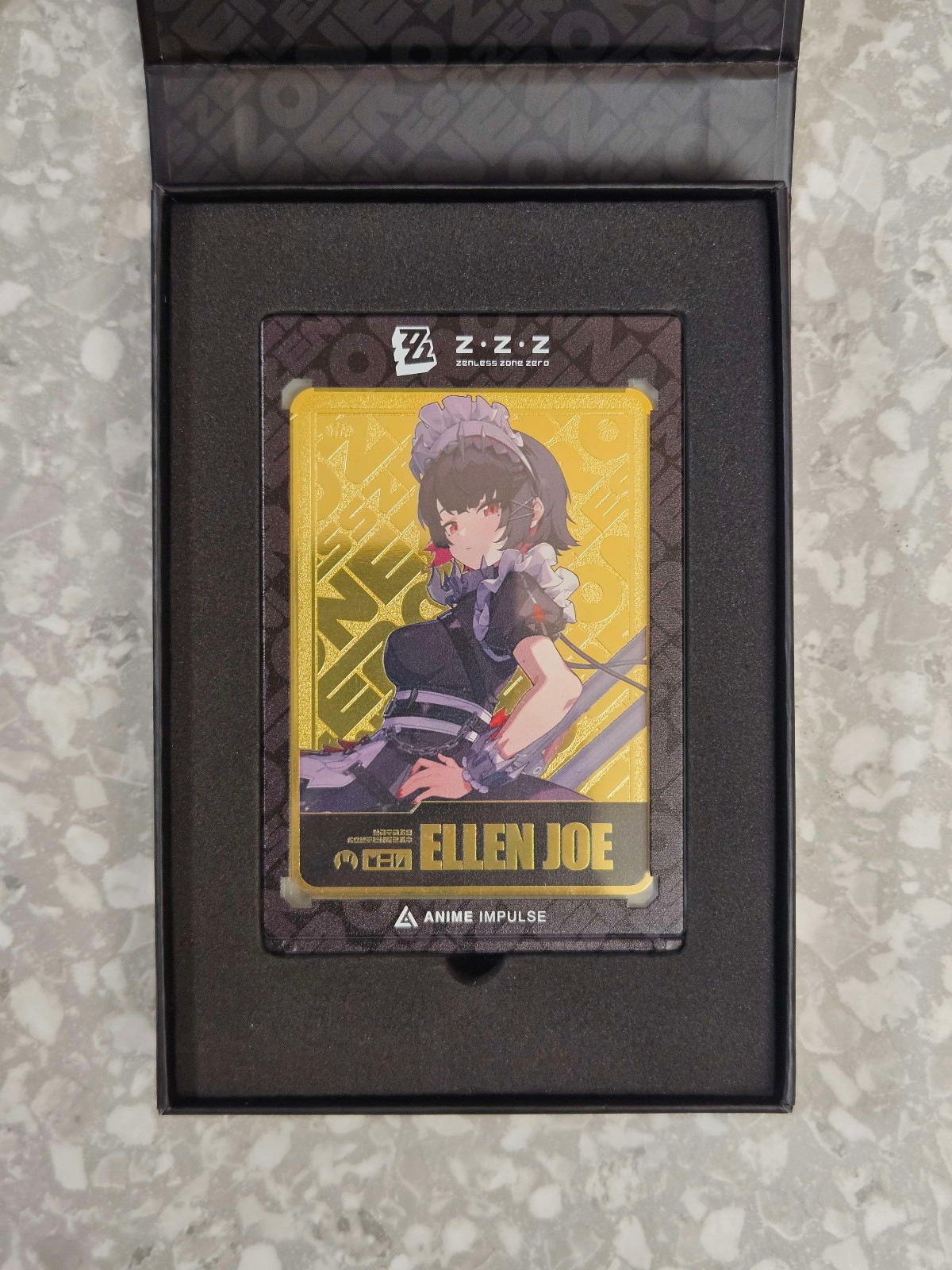 Zenless Zone Zero GOLD Ellen Joe Metal Card LIMITED EDITION Anime Impulse ZZZ