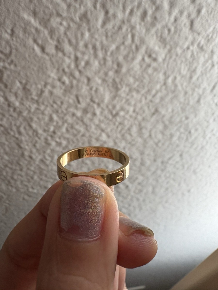 Cartier Love Yellow Gold Ring 18K Size 8 / 57 (YELLOW GOLD RING 