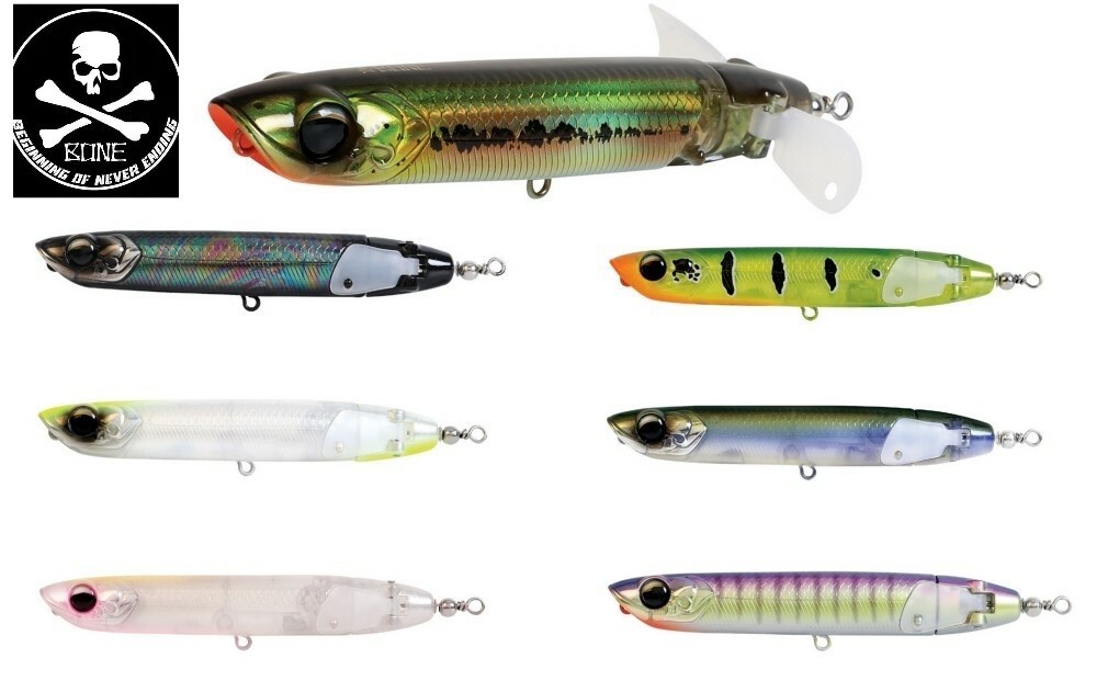 Poisson nageur Bone Hover Jet 130F avec hélice repliable pour la pêche des gros carnassiers