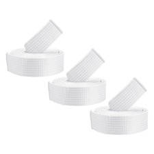 3pcs 6.6FT Taekwondo Colored Ranking Belts for Competition Training White