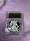 2017 W PROOF SILVER EAGLE PCGS PR70 DCAM-Gold FDOI Label - only 2017 worldwide.